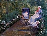 Mary Cassatt Canvas Paintings - Children In A Garden